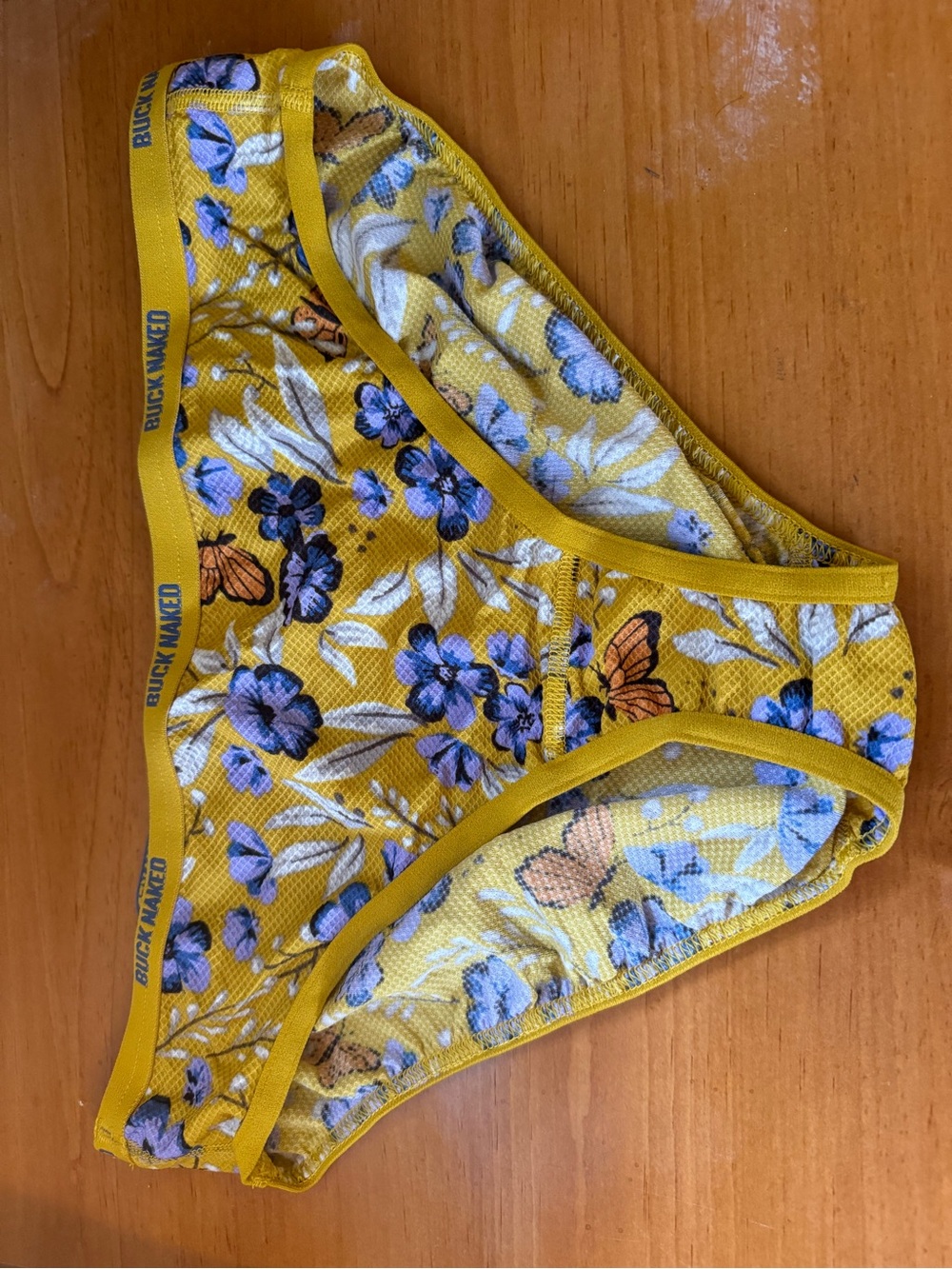 Two pairs of Duluth Trading Co Blue Floral Mesh and yellow bikini  NWOT - Picture 5 of 6